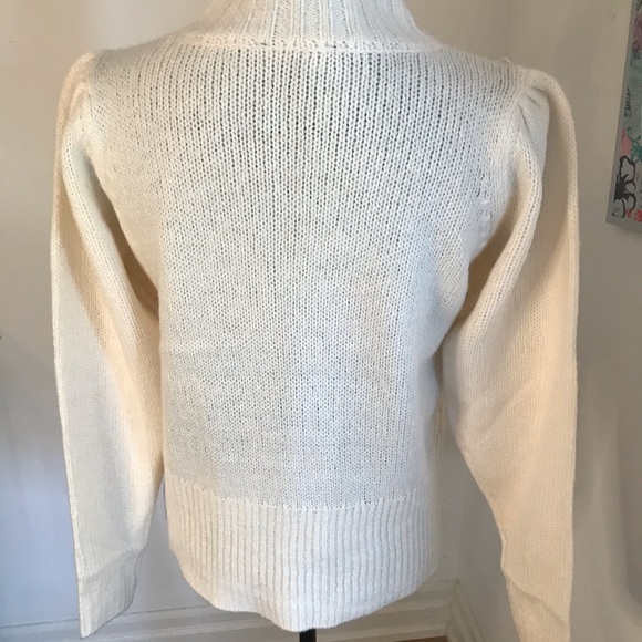 Cream LILY Morgan Ruffled shoulder Sweater - Picture 5 of 7